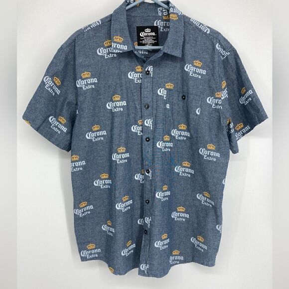 Corona Extra Men’s Cotton Shirt Size XL - Picture 1 of 7